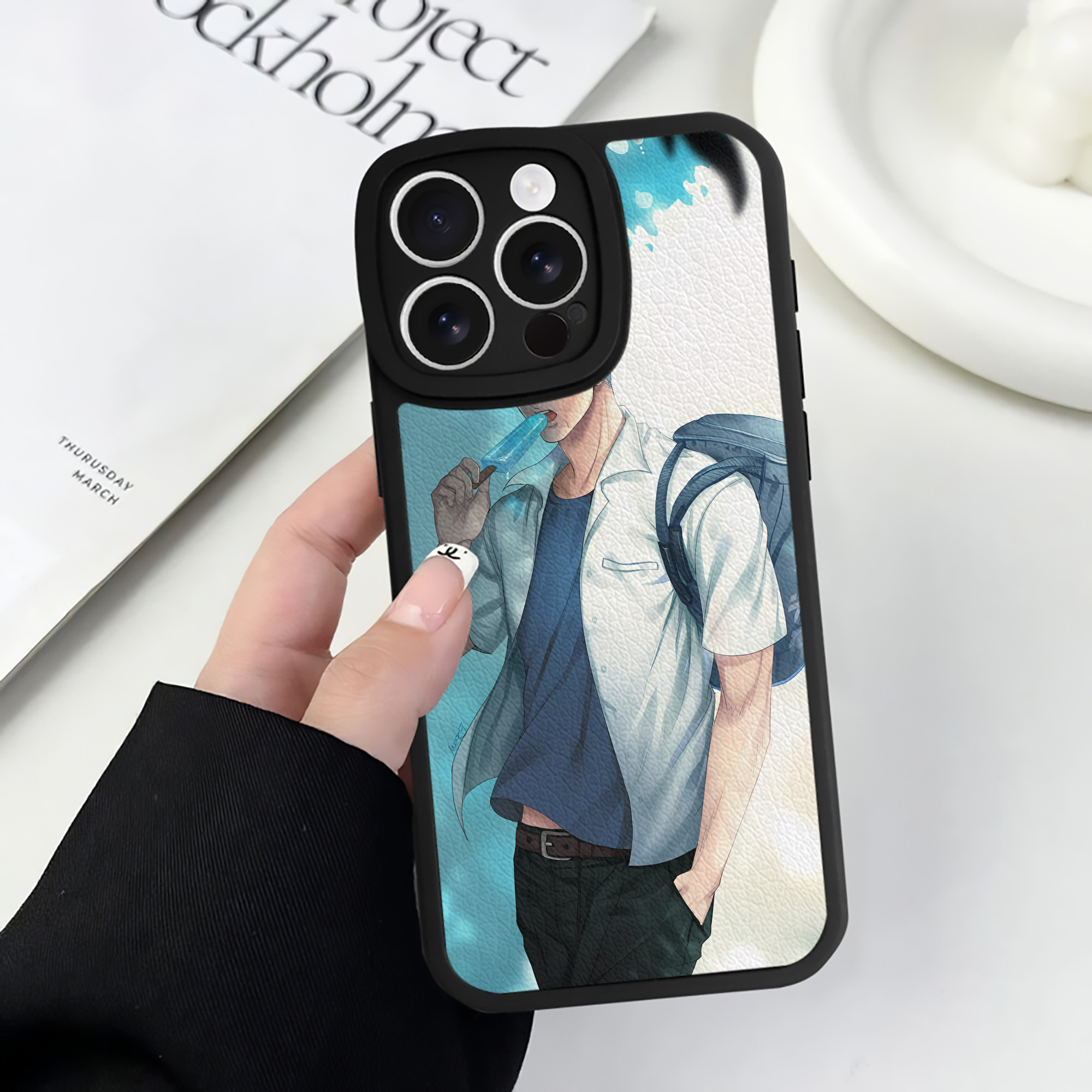（画像用） SLAM DUNK／スラムダンク 【iPhone 16シリーズ対応】シリコンスマホケース（レザー調） 材質：シリコン